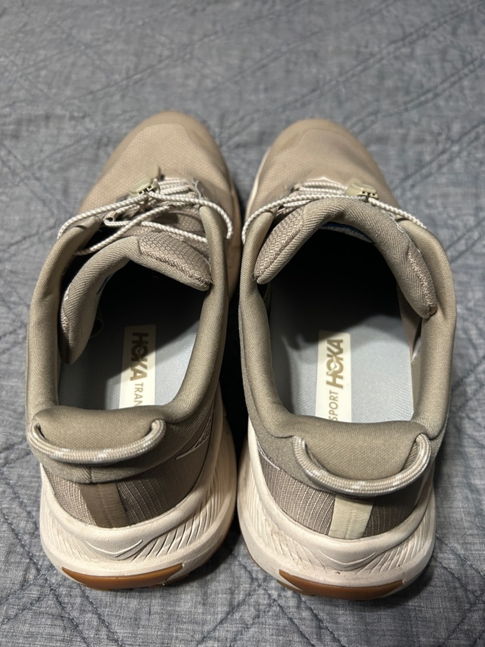 Hoka Men's Sand/Beige Transports Athletic Shoes - Picture 2 of 5